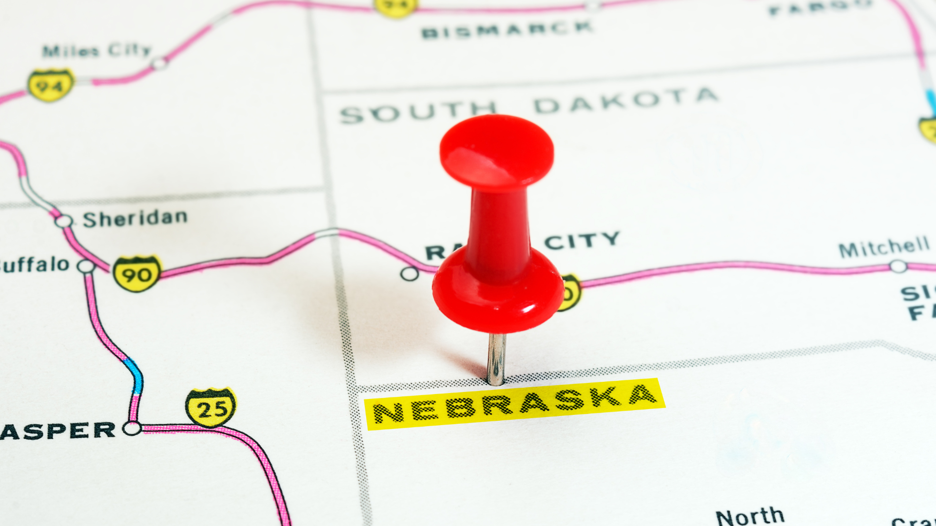 Nebraska map