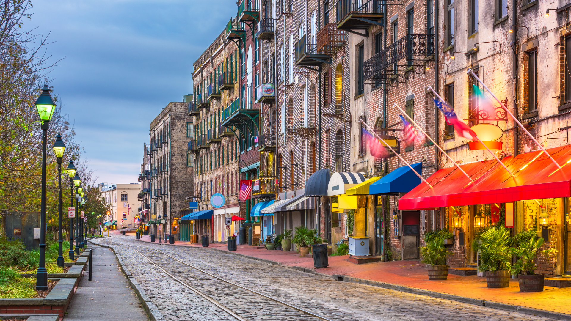 Beautiful River Street Savannah, Georgia