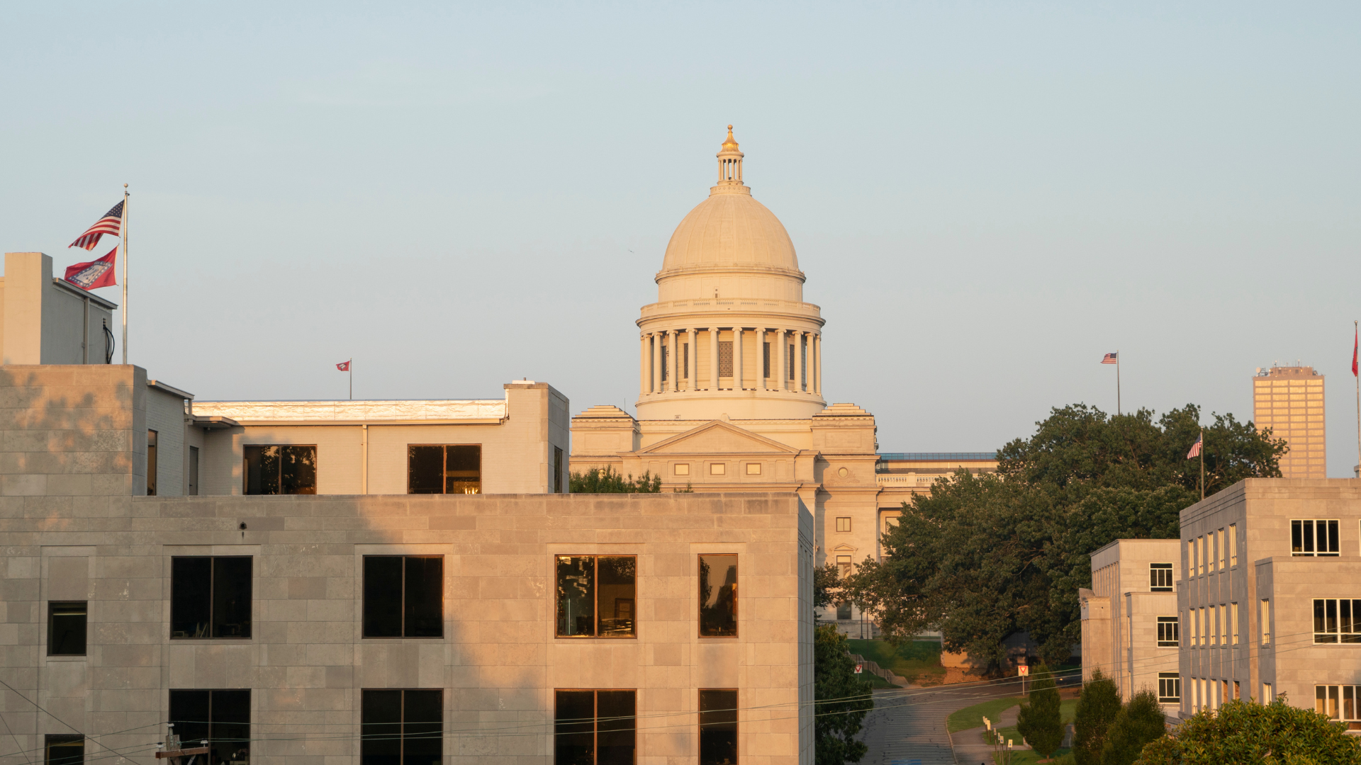 Little Rock Arkansas USA Building Grounds Landscape