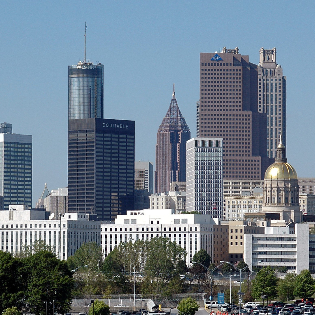 alt=”the cityscape view of Atlanta, GA”