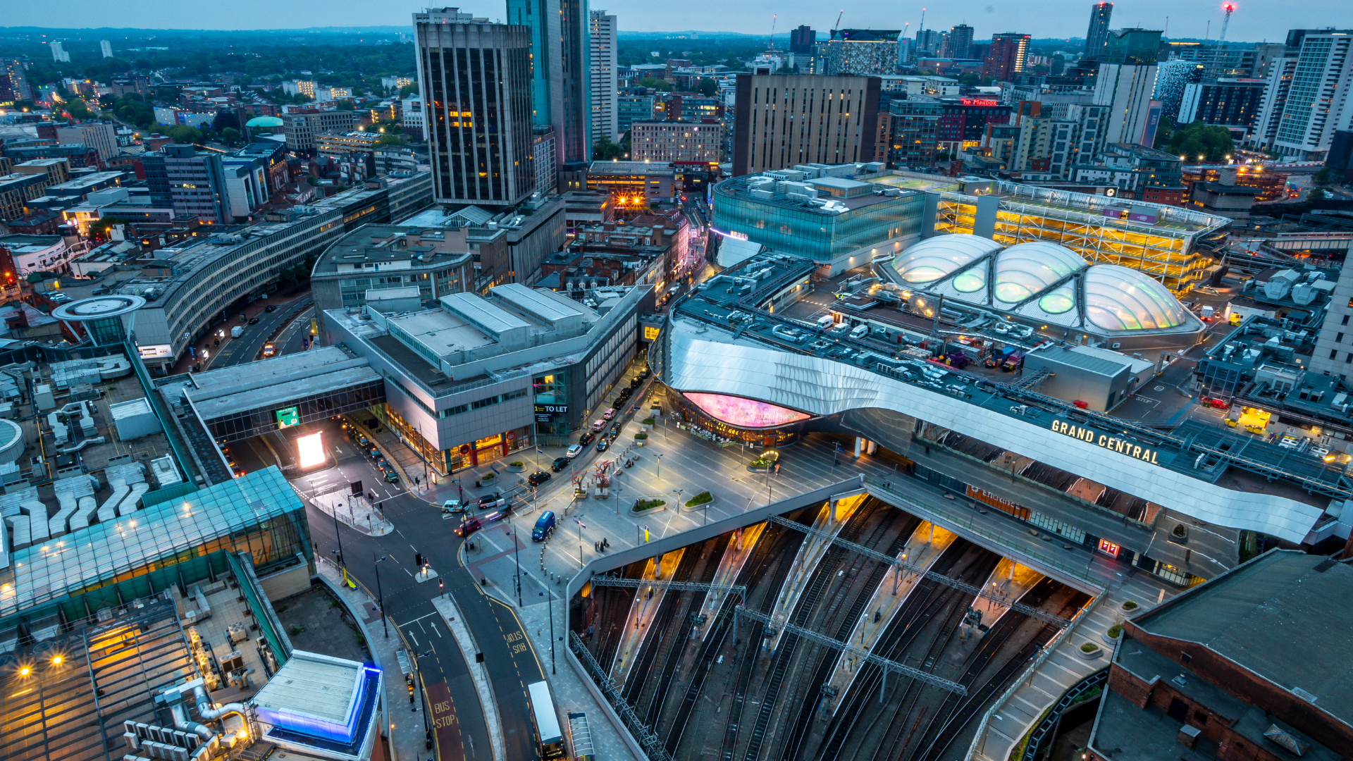 Aerial photo of Birmingham City